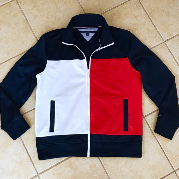 tommy hilfiger track jacket mens